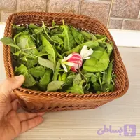 سبد حصیری مربع بافت اریانا مدل ونوس