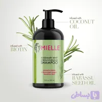 شامپو تقویت‌کننده رزماری و نعناع میله (۱۲۳۵ میلی‌لیتر) Mielle Rosemary Mint Strengthening Shampoo (12 fl. oz. / 355 mL)