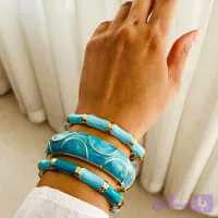 بنگل میناکاری ابی پهن