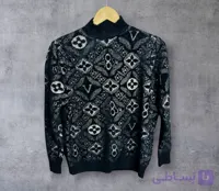 بافت زنانه طرحدار مشکی وارداتی