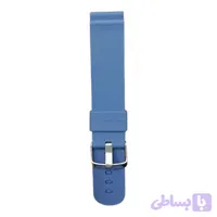 بند رابر سیلیکونی ساعت مچی رنگ آبی سایز 22 کد 1
