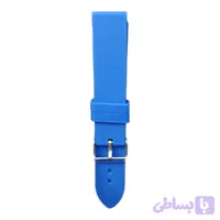 بند رابر سیلیکونی ساعت مچی رنگ آبی سایز 18 کد 1
