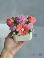 گلدان گل شمعی مدل آیلا