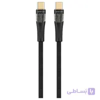 کابل شفاف USB-C گرین لاین 100 وات Green Lion Transparent Cable USB-C to USB-C