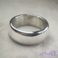 حلقه نقره اسپرت هم زنانه و هم مردانه مدل ساده
