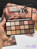 پالت سایه ۱۸رنگی برندHUDABEAUTY