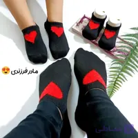 جوراب قلبی مشکی(۲ سال تا ۸ سال )