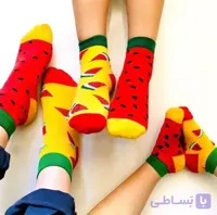 جوراب یلدایی هندونه ای (نوزادی تا ۳۰ سال )