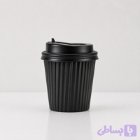 لیوان کاغذی دو جداره گلاسه کرکره 120cc/کارتن 2250عددی