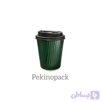 لیوان کاغذی دو جداره گلاسه کرکره 220cc/کارتن۱۰۰۰عددی