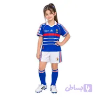 پیراهن و شرت بچه‌گانه کلاسیک اول فرانسه ۱۹۹۸(آبی،سفید،قرمز)