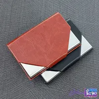 جاکارتی تبلیغاتی چرمی فلزی |استیل نقره ای کد102 ( فروش عمده)