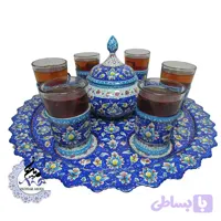 سرویس چایخوری میناکاری پرداز طرح2