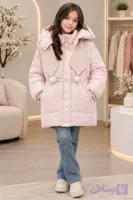 کاپشن اورجینال دخترانه کد ۵۹۰ | رنگ صورتی، مناسب ۸ تا ۱۲ سال