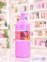 شامپو بدن مکس‌سافت مدل pink mango حجم1400میل