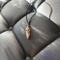 گردنبند حکاکی شده طرح جمجمه