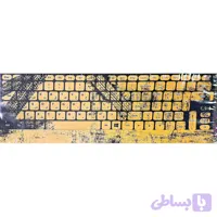 برچسب کیبورد طرح فانتزی حروف فارسی سیلیکونی انعطاف‌پذیر – طرح 3