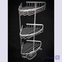قفسه حمام مدل کنج سیمی سه طبقه
