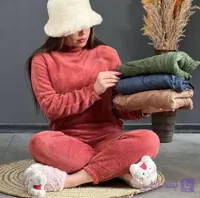 ست بلوز شلوار تدی زمستانه