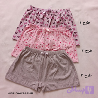شورت پادار زنانه نخی