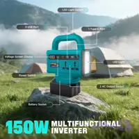 اینورتر هوشمند دسته دار دو پریز با ۲ باطری 288 وات
