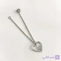 آویز ساعت استیل مدل قلب و شبدر