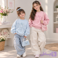 بلوز دخترانه پاپیون کد 458