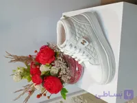 کتانی ساقدار زنانه طرح شنل (Chanel) - رویه چرم کوبیده و زیره طبی مقاوم - ونس ساقدار زنانه- نیم بوت شنل