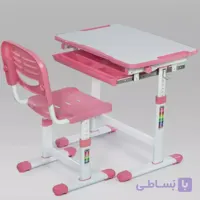 میز تحریر قابل تنظیم ارتفاع ارگونومیک صورتی