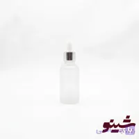 قطره چکان 50 میل درب سفید نقره‌ای بدنه مات 10 عددی