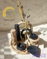 ست کامل دکوری بهمراه گل خشک و شمع ها و تسبیح دکوراتیو (کد IPUUK)