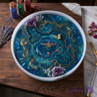قالب سیلیکونی حجمی دایره قطر ۴۲ سانت (مناسب میز عسلی، تابلو و جاودان کردن گل)