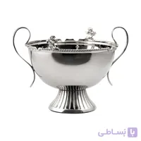 کاسه آجیل برنجی فلورنس نقره ای