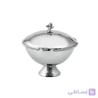 شکلات خوری برنجی فلورنس نقره ای