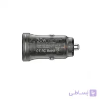 شارژر فندکی دو پورت هانوفر ۳۰ وات (Type-C و USB)
