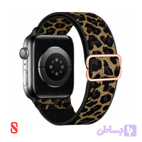 بند اپل واچ استرچ پلنگی /Apple Watch Leopard style (کد my0501)