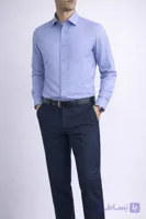 پیراهن کلاسیک مردانه آبی کم رنگ