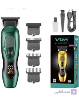 ماشین اصلاح وی جی آر مدل V-227 با تیغه تیتانیوم و برش خطی