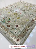 فرش طرح گیلدا ترمه‌ای 1200 شانه گل برجسته