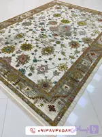 فرش طرح گیلدا صدفی 1200 شانه گل برجسته