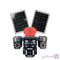 دوربین امنیتی خورشیدی TA14 چهار لنز دو پنل با باتری ۱۶۰۰۰mAh