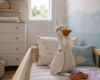 🦢 عروسک پارچه‌ای غاز دست‌ساز