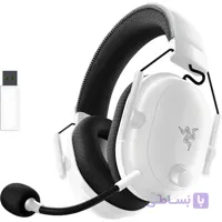 هدست گیمینگ بی‌سیم Razer BlackShark V2 Pro مدل RZ04-04530200-R3M1، میکروفون جداشونده، باتری 70 ساعته، سفید