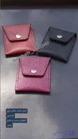 کیف کارت چرم طبیعی گاوی و دست‌دوزشده