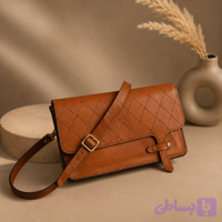 کیف دوشی تمام چرم لوزی