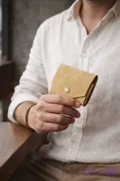 کیف پولی جیبی چرم مینیمال