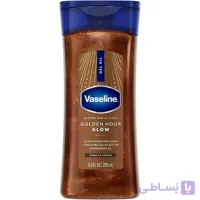 روغن بدن ژلی شاین وازلین مدل Glazed &amp; Glisten Golden Hour Glow رایحه وانیل شکلات - فروشگاه اینترنتی مری شاپ