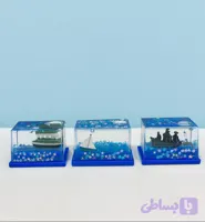 آکواریوم شناور رومیزی طرح کشتی