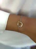 دستبند نقره رینگ Cartier عیار 925
