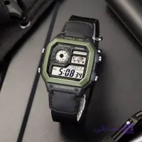 ساعت مچی مردانه کاسیو جهان  نما بند برزنتی دوردوخت نمایش دیجیتالی کیفیت عالیCASIO
